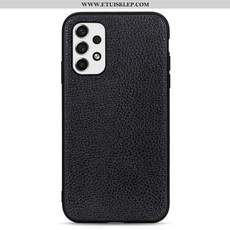 Etui do Samsung Galaxy A53 5G Prawdziwa Skóra Litchi